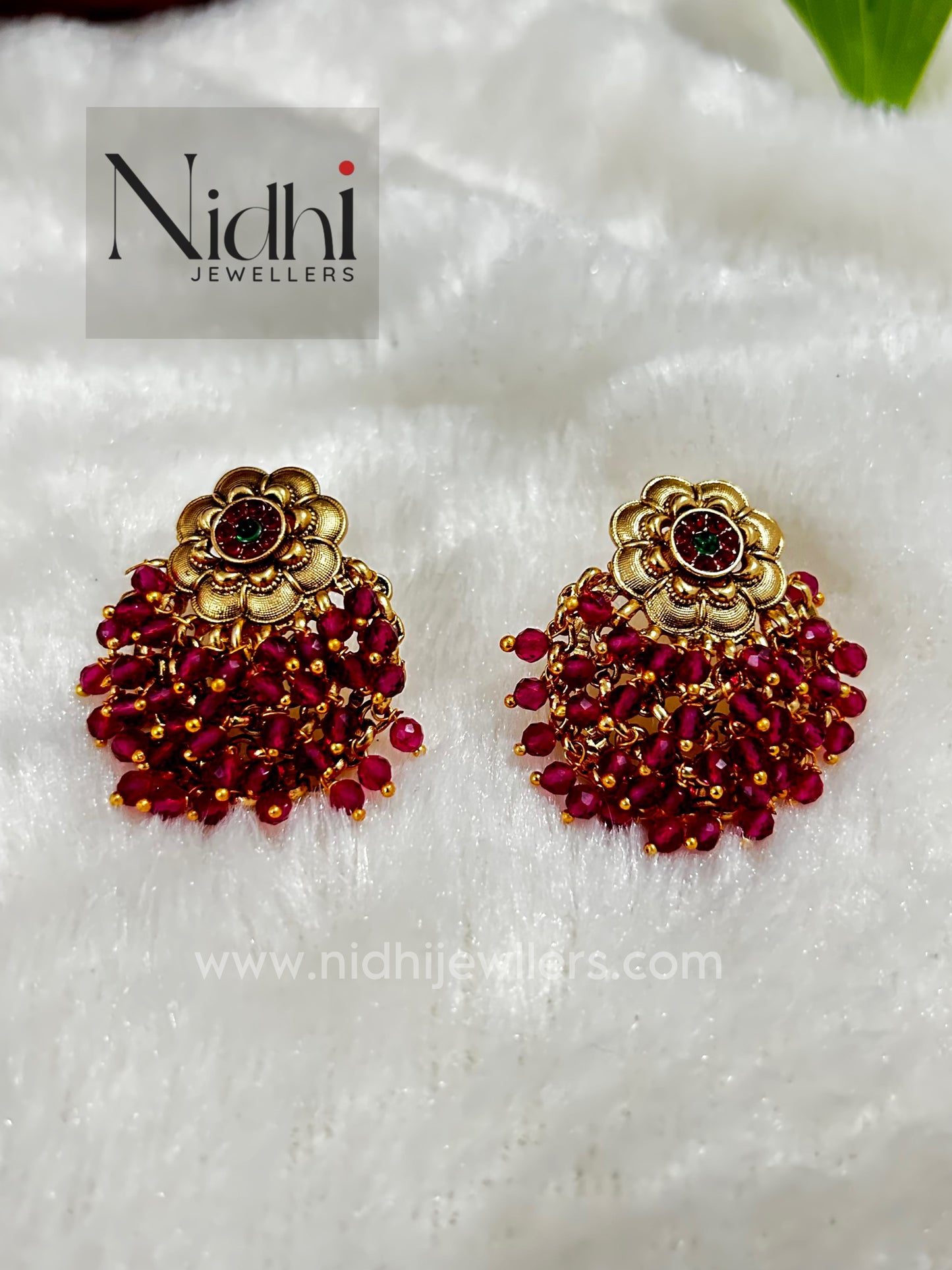 Floral Cluster beads Earring