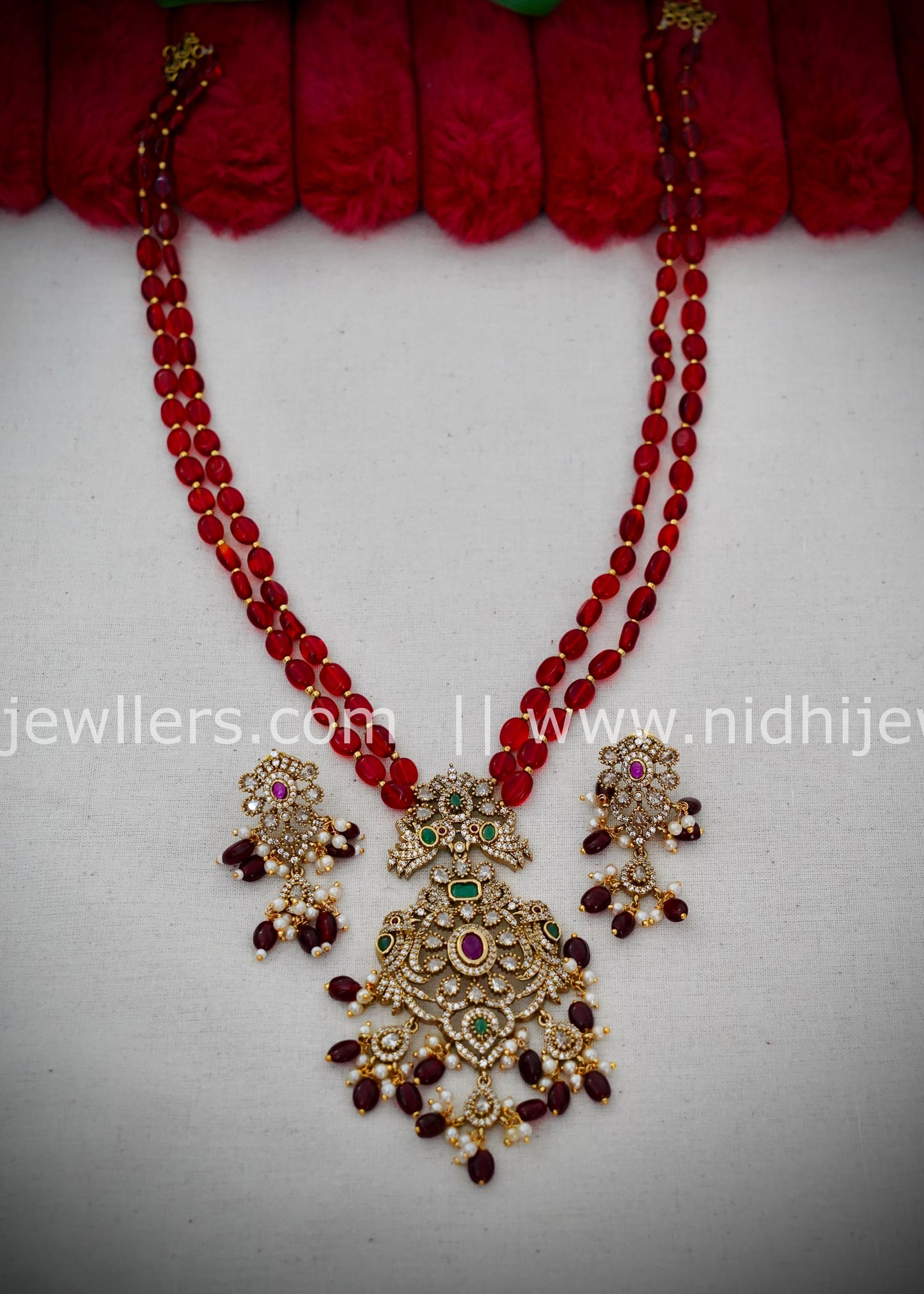 Victorian red beads haram
