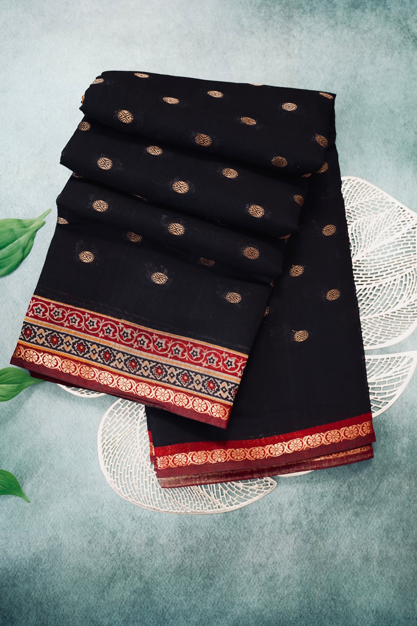Premium georgette chanderi silk saree