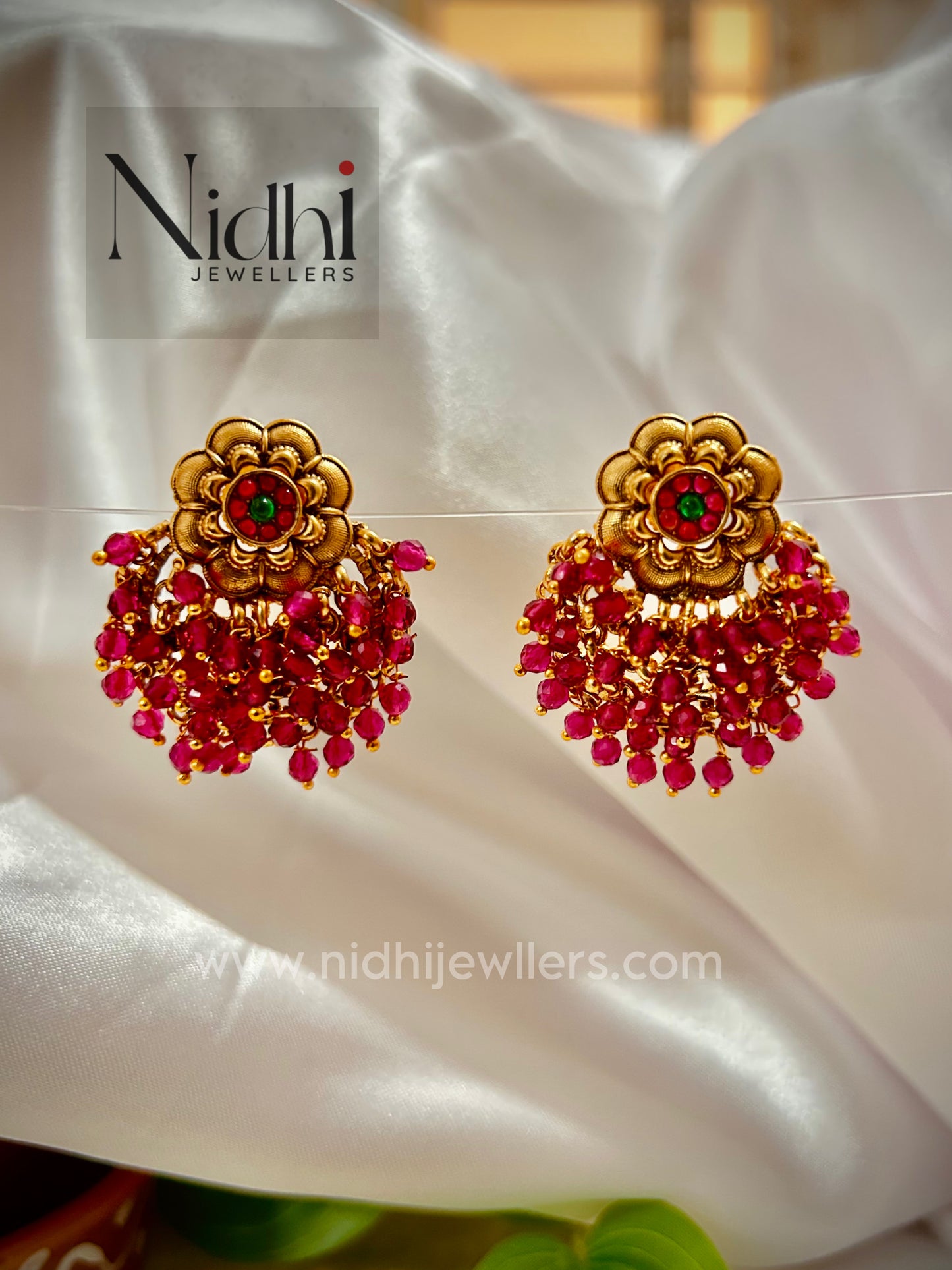 Floral Cluster beads Earring