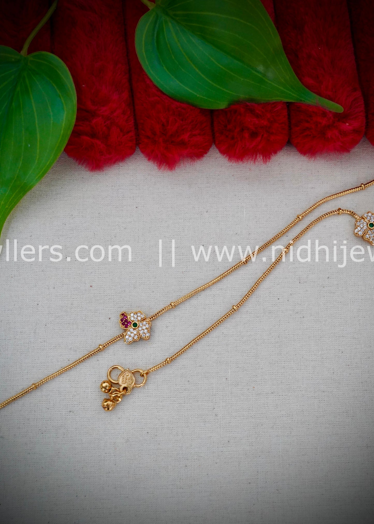 anklet floral 1