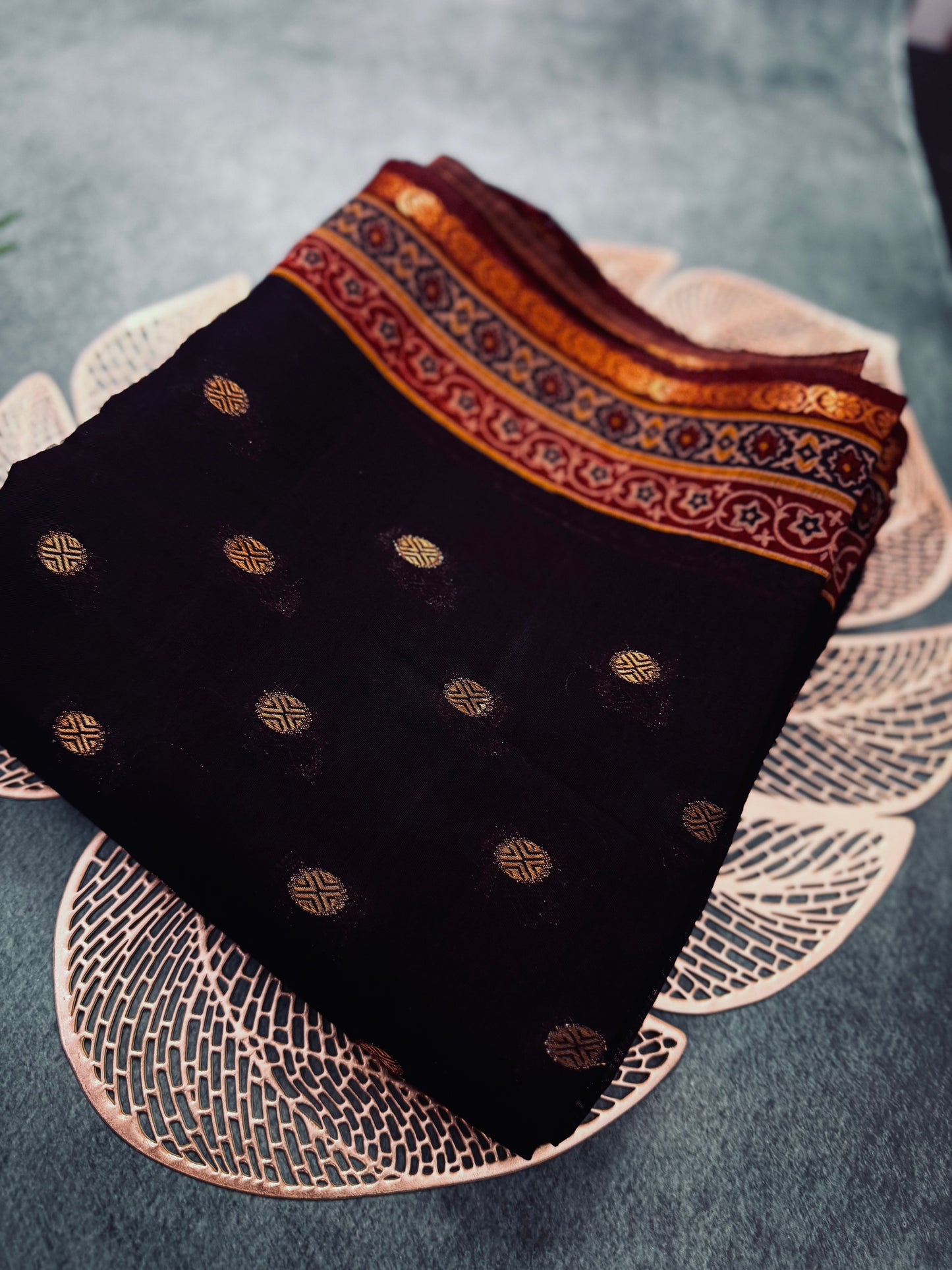 Premium georgette chanderi silk saree