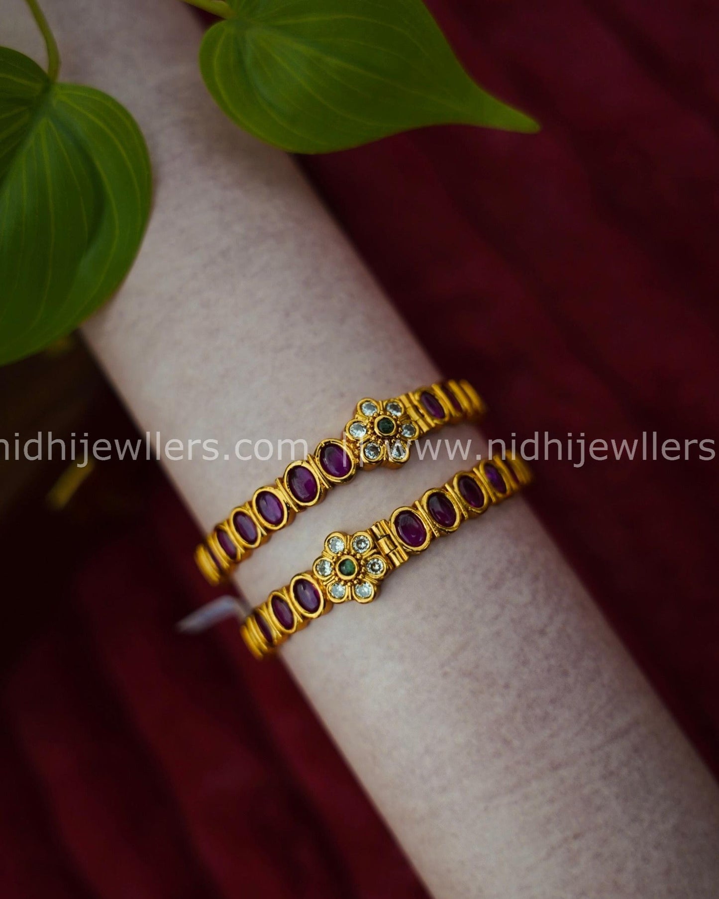 Premium pink locked type bangles