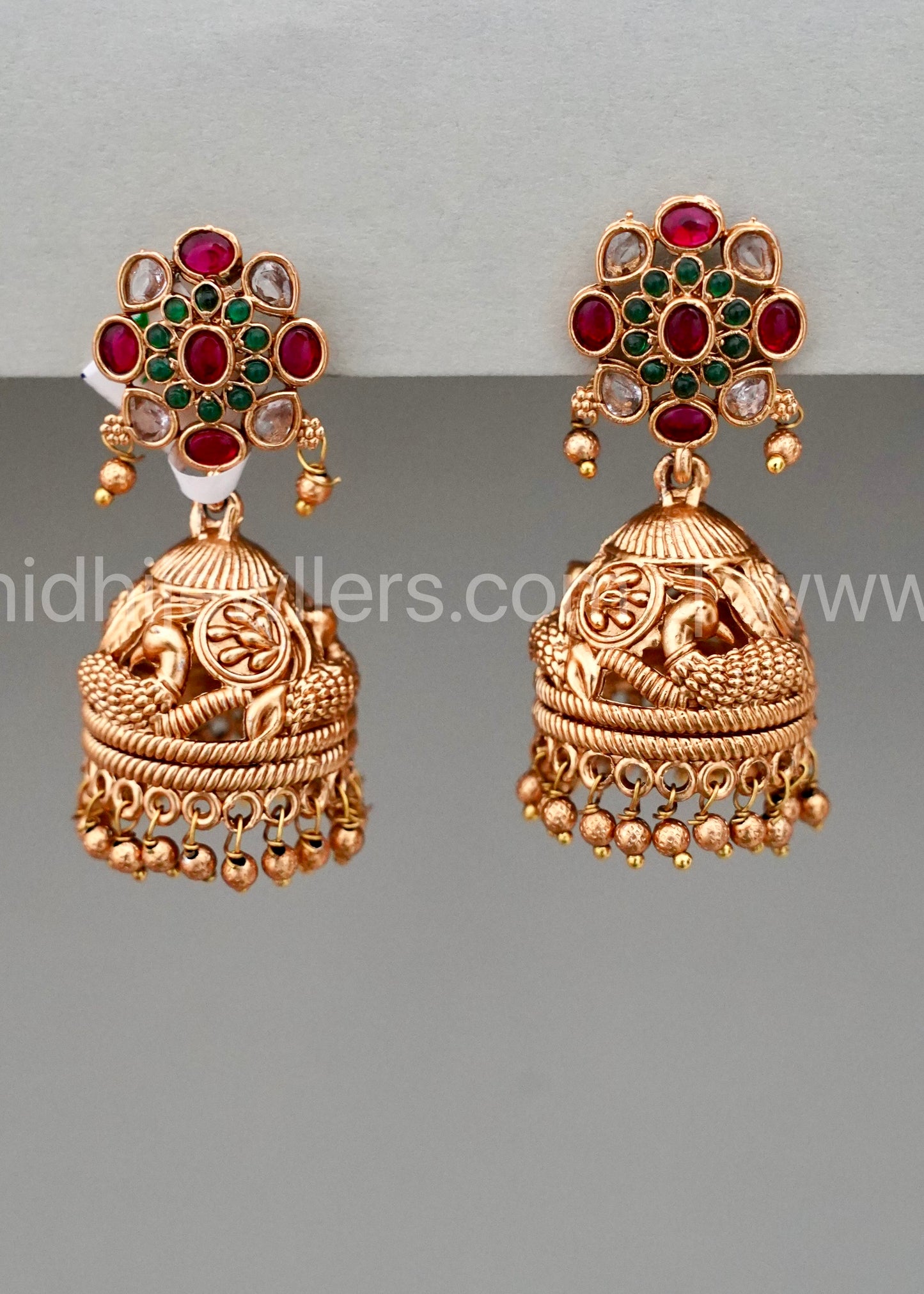 Premium light weight Peacock Jhumka