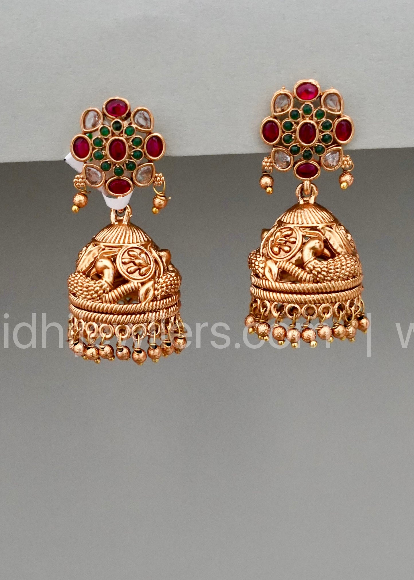 Premium light weight Peacock Jhumka