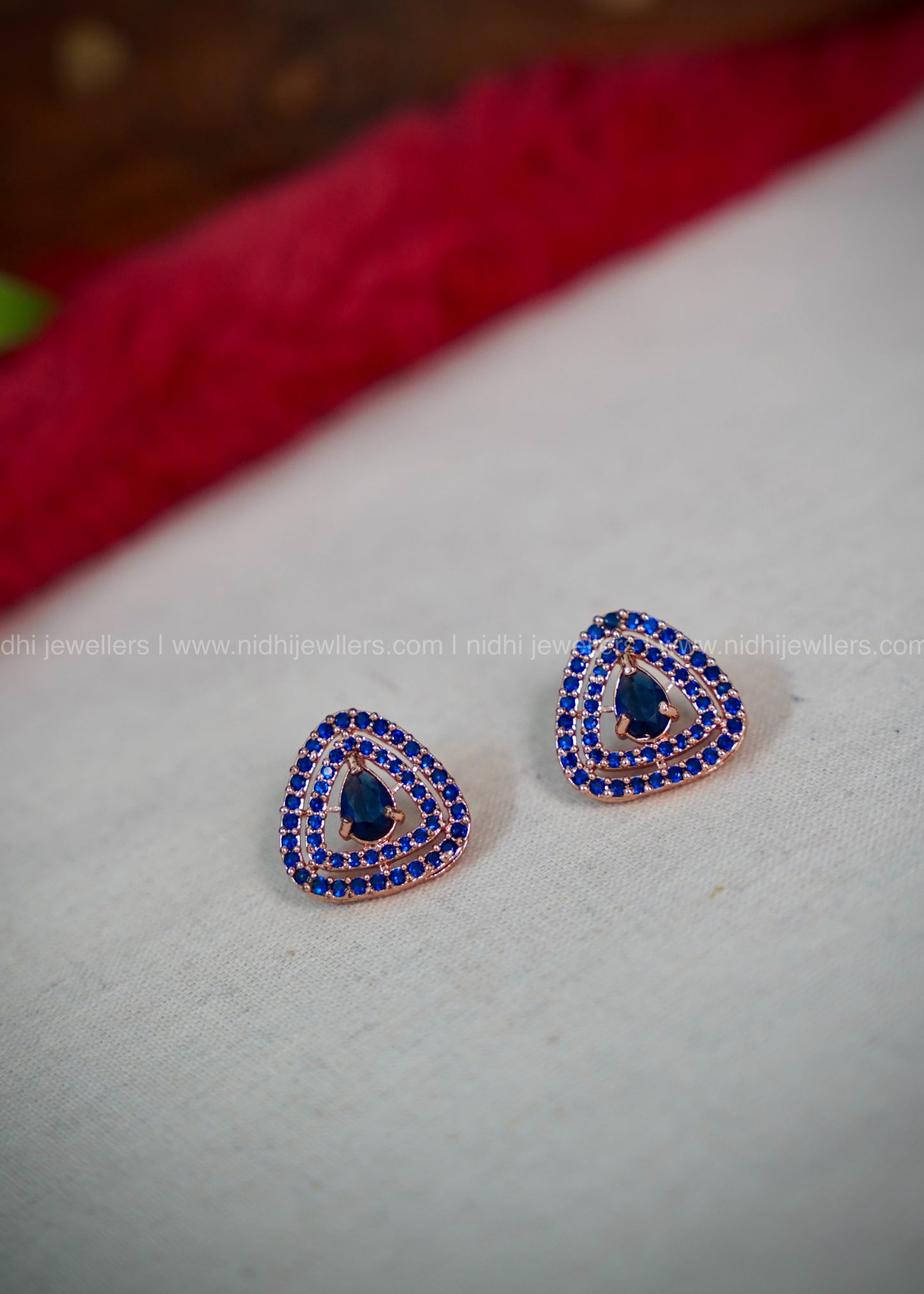 Daily ware Blue microstone earring