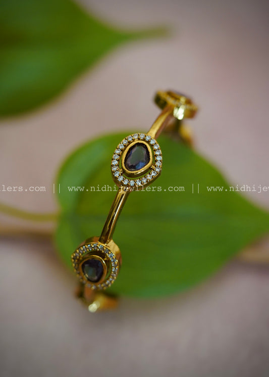 Premium lavender AD stone bangle