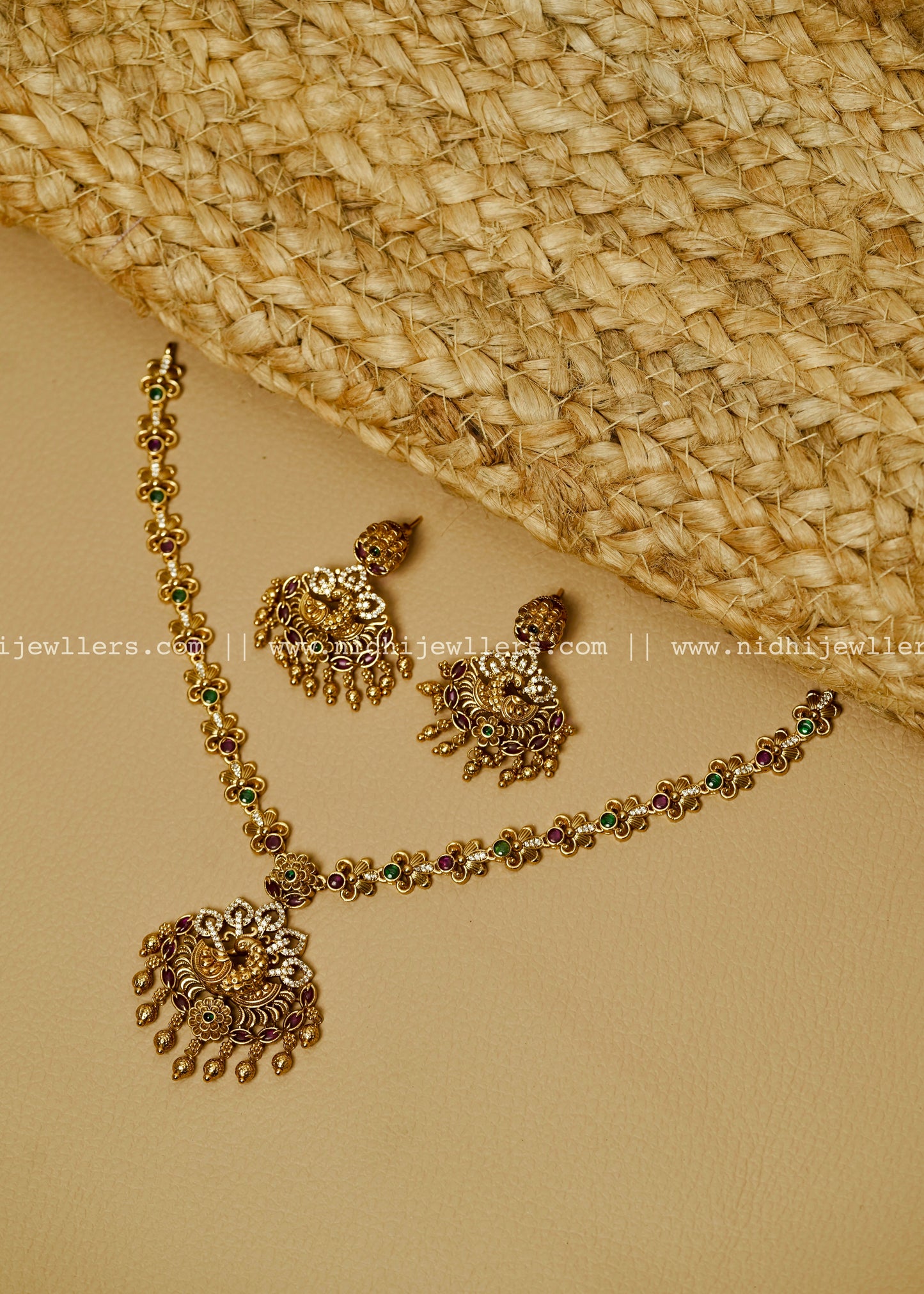 Premium peacock necklace