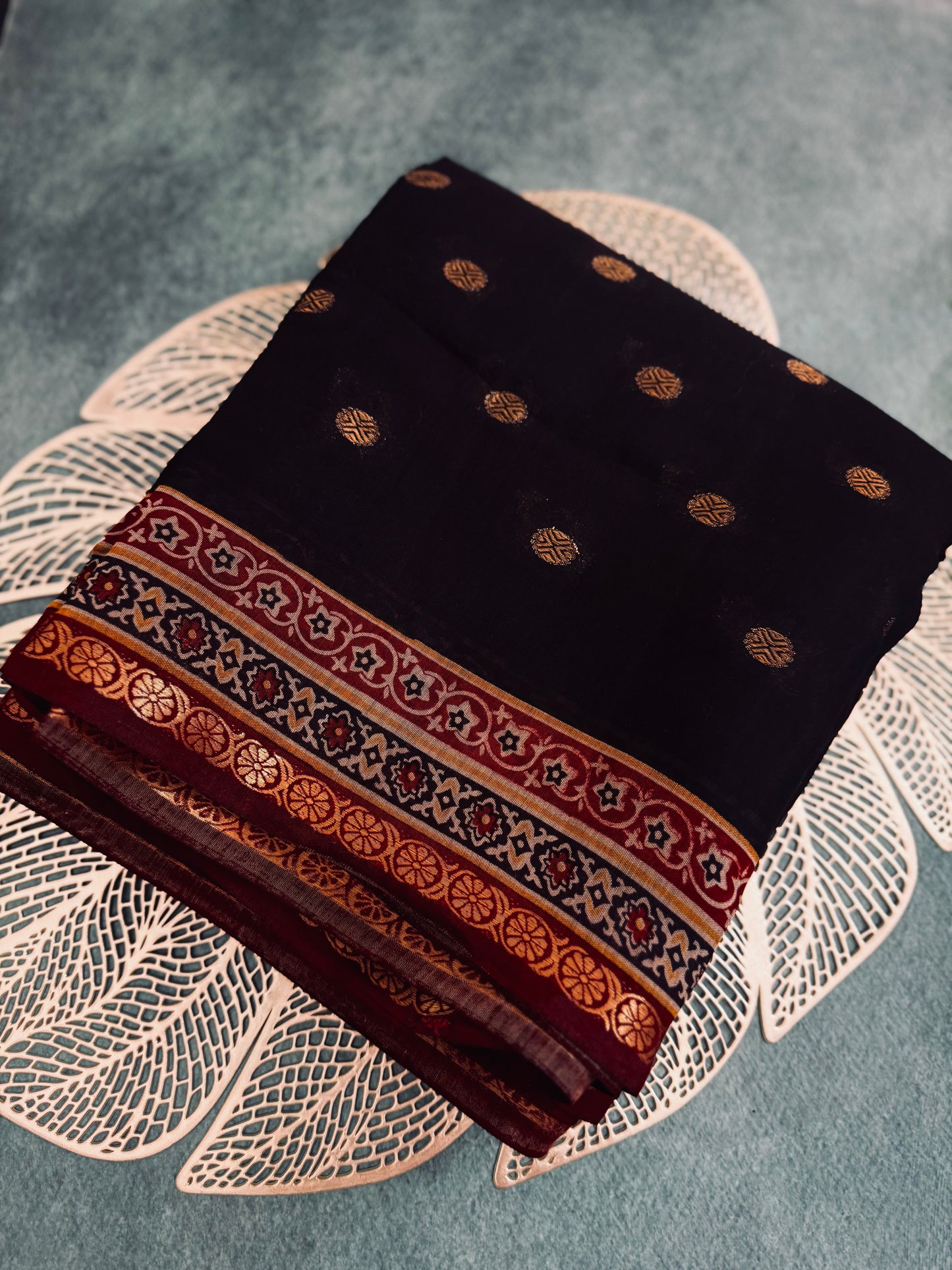 Premium georgette chanderi silk saree