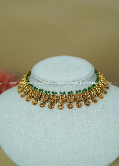 Lakshmi Nakshi Temple Choker Set - Gaytri