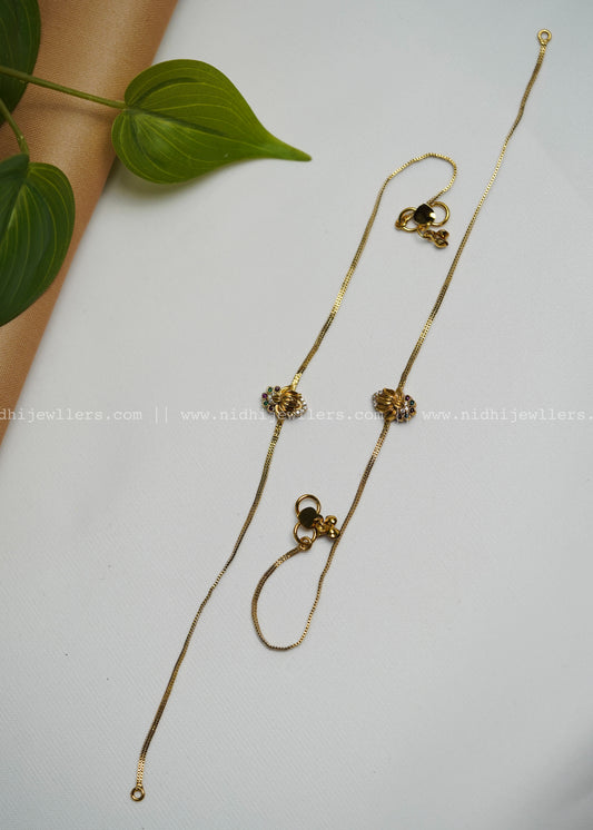 Lotus anklet
