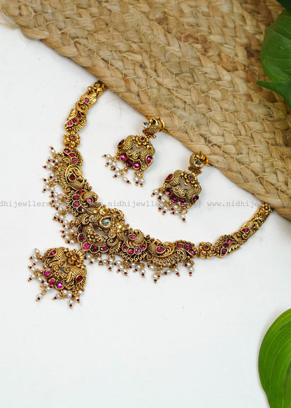 Antique necklace- MAYOORI