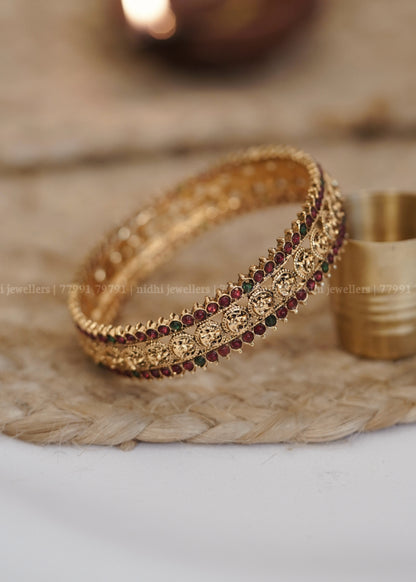 Affordable Antique Lakshmi Coin Statement Kada Bangle (Single)