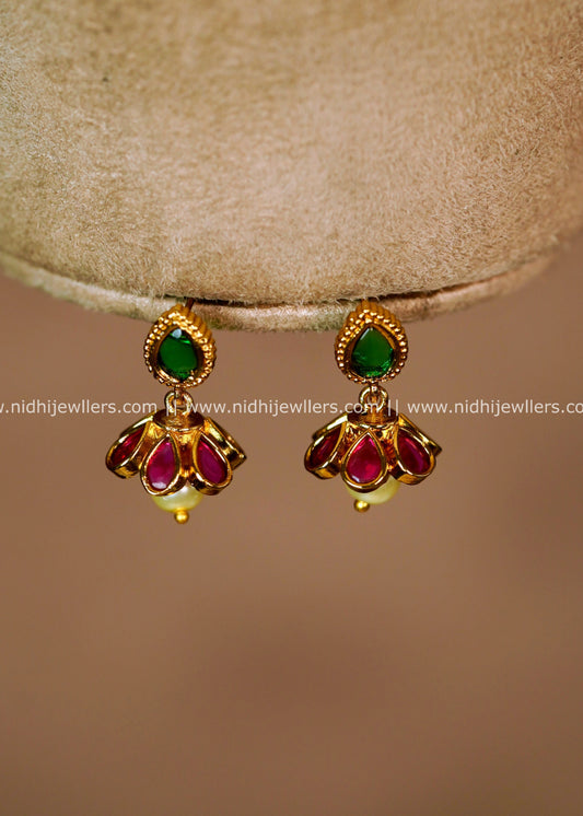 Lotus Kemp Stone Bud Drop Earrings – Amrita
