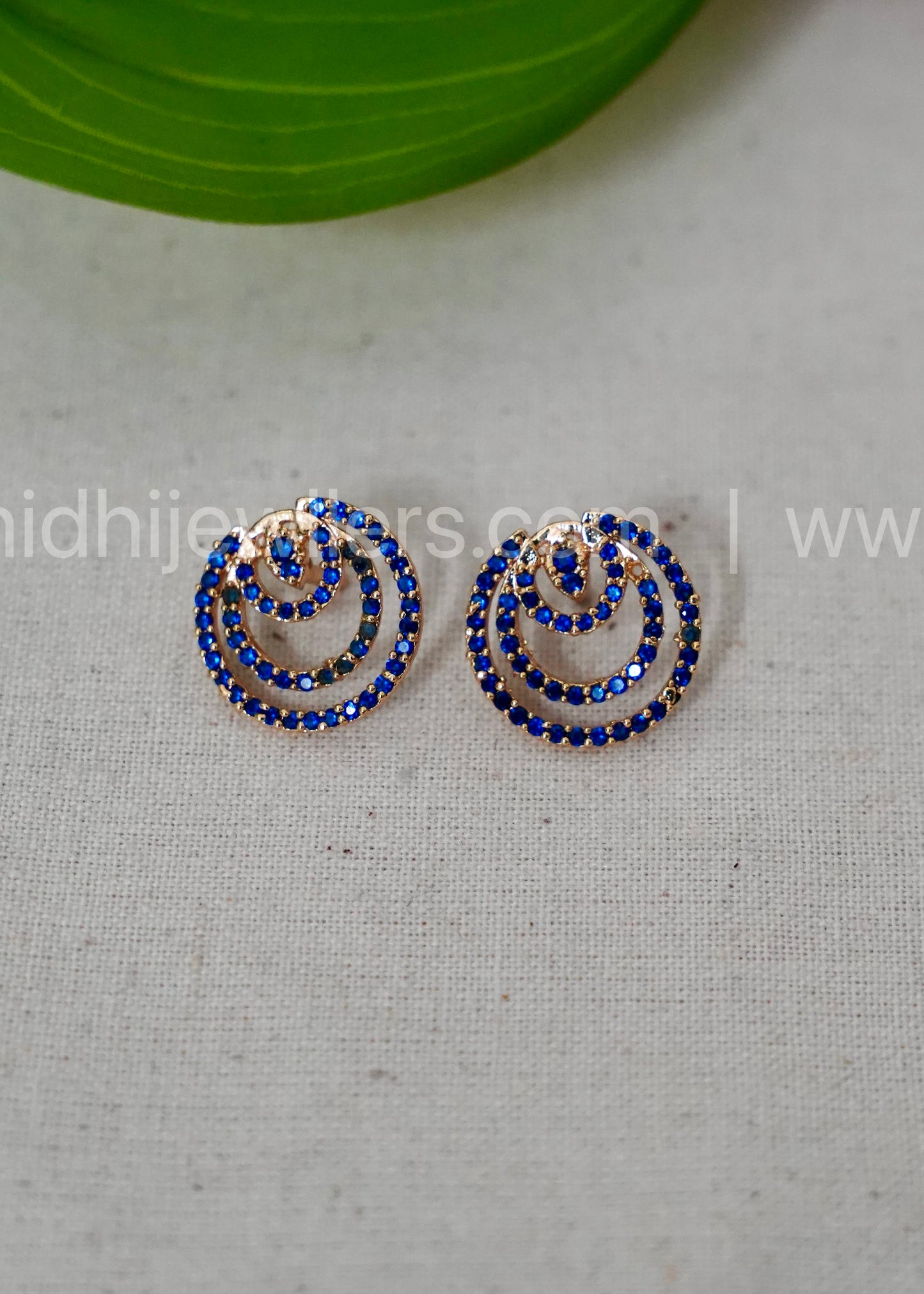 Daily ware Blue micro stone earring