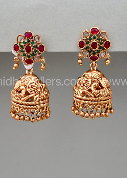Premium light weight Peacock Jhumka