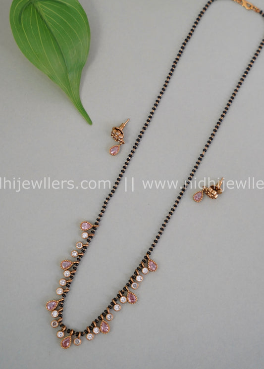 Black beads AD neck piece.