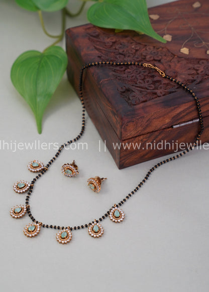 Black beads neck piece