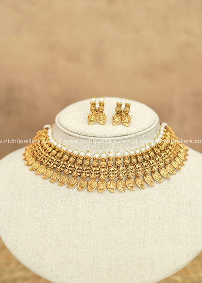 Grand Antique Temple Manga / Mango Motif Choker Set – Suchitra