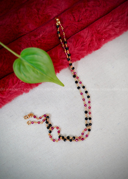 Dailywear premium crystal beads anklet.