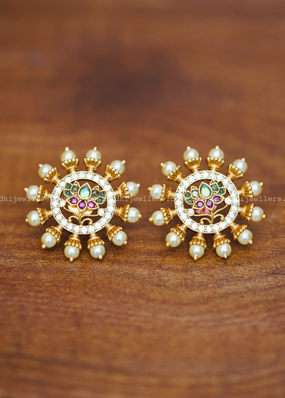 Premium kemp stone earrings