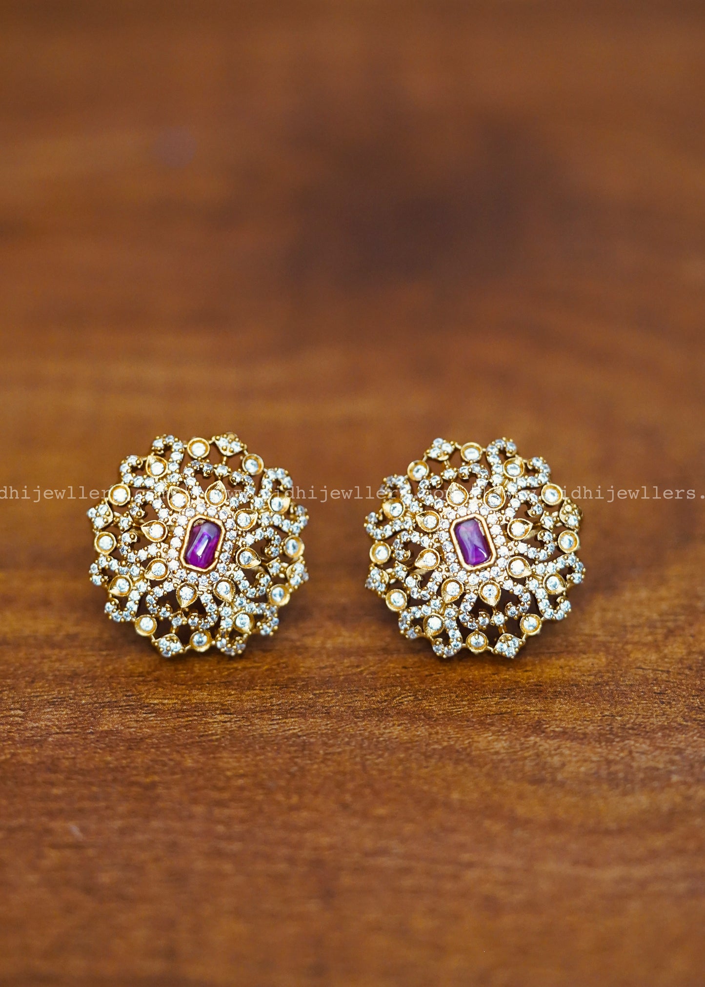 Premium pink and white Earring