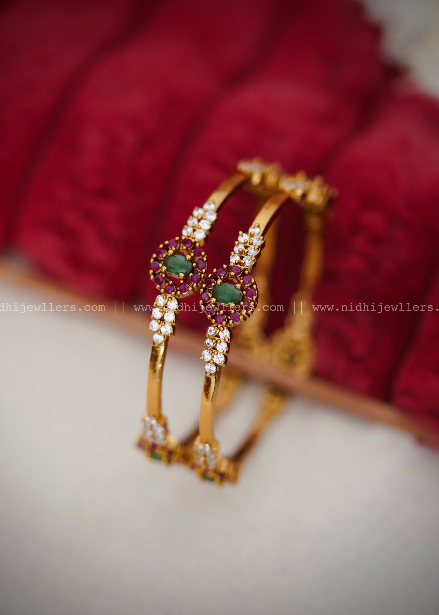 Premium multicoloured stone bangles