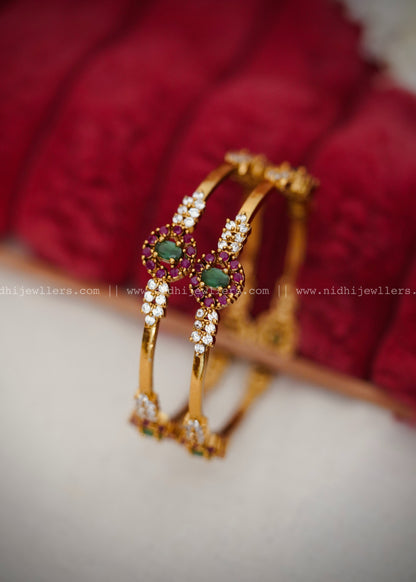Premium multicoloured stone bangles