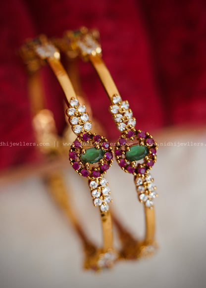 Premium multicoloured stone bangles