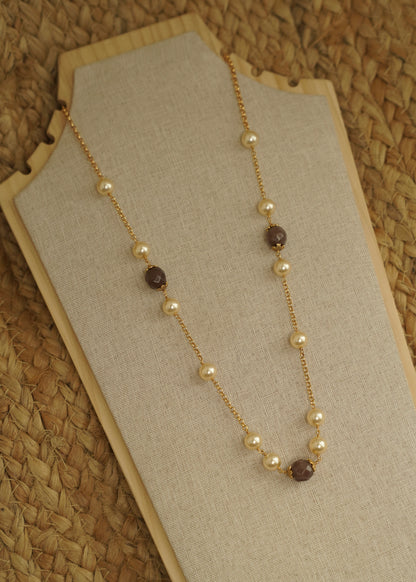 Real gold polished perl haram lavender H240109