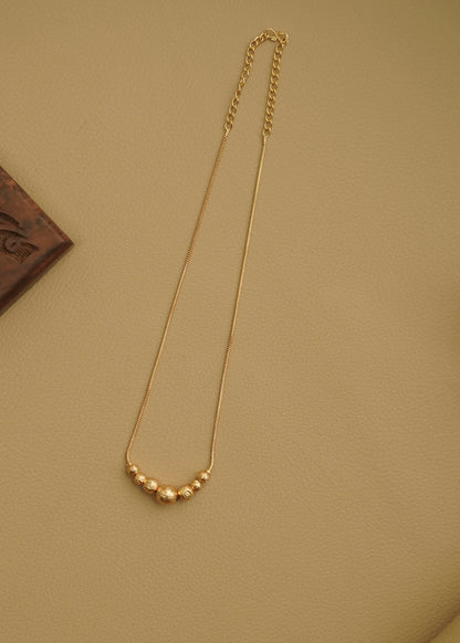 Real gold polished neckchain full golden