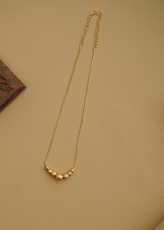 Real gold polished neckchain full golden
