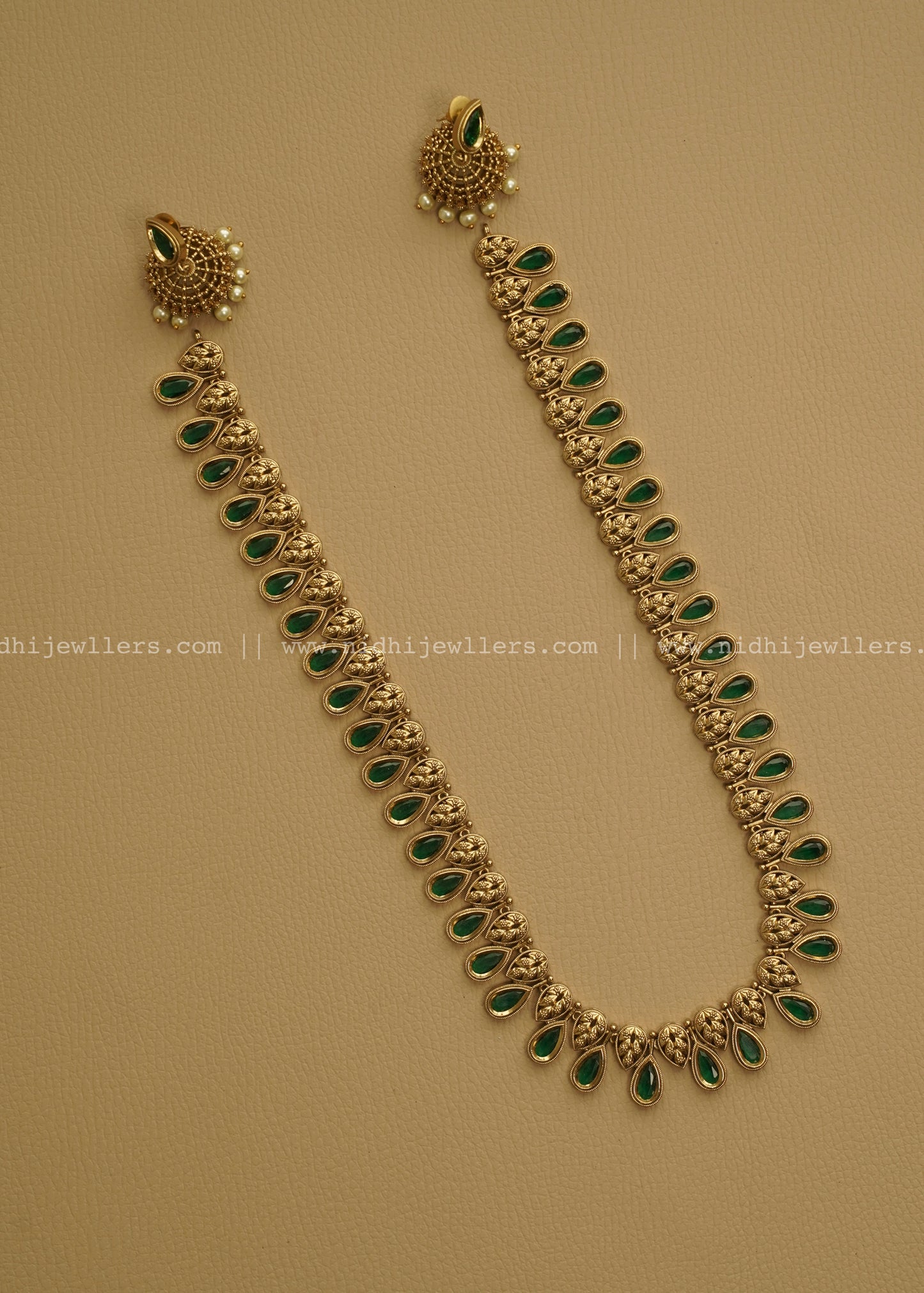 Premium Kerala palakka Haram with earrings