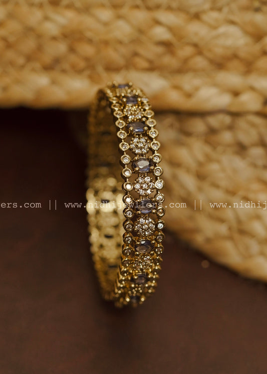 Premium AD stone bangles Lavender