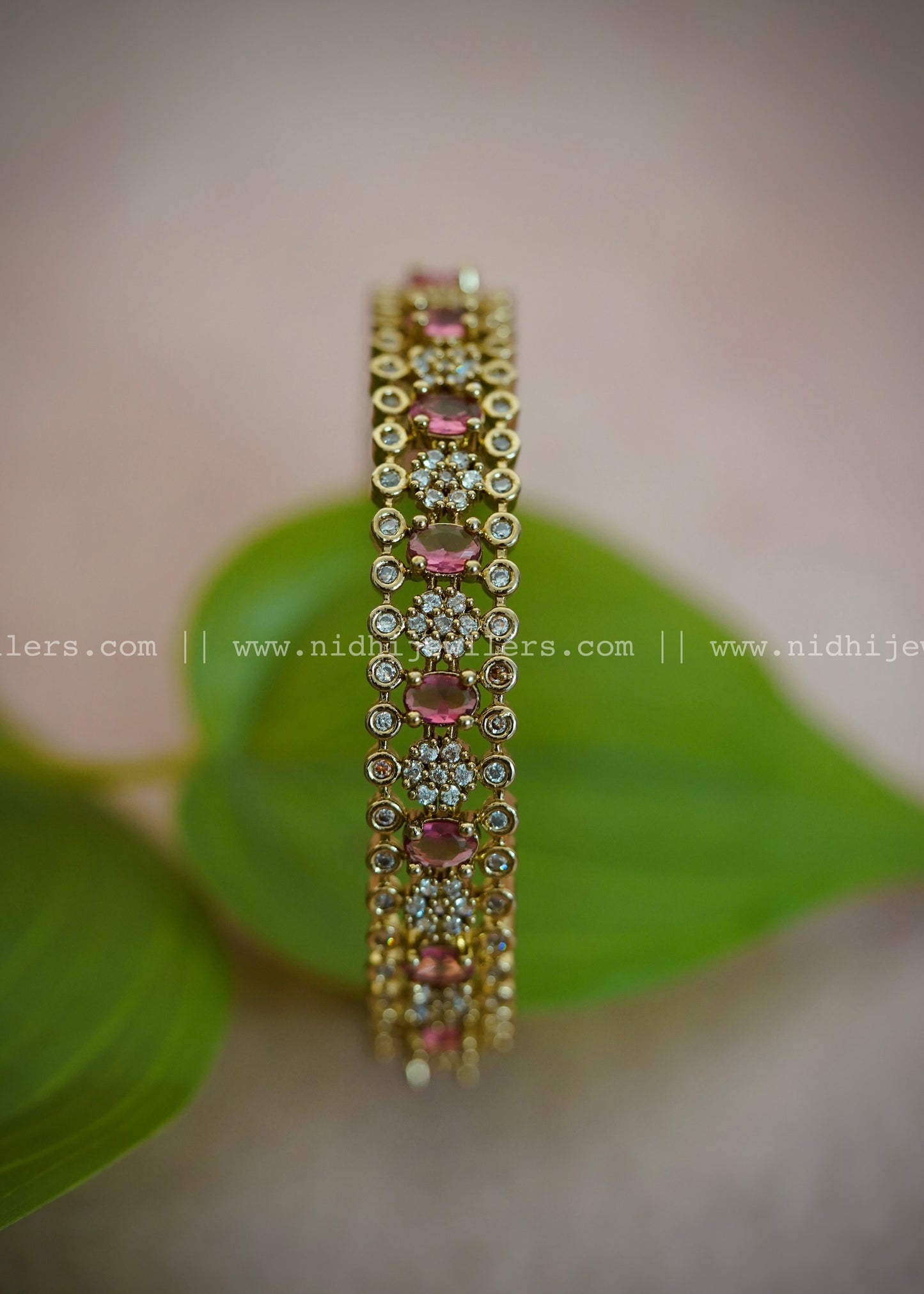 Premium Rubi AD stone bangle