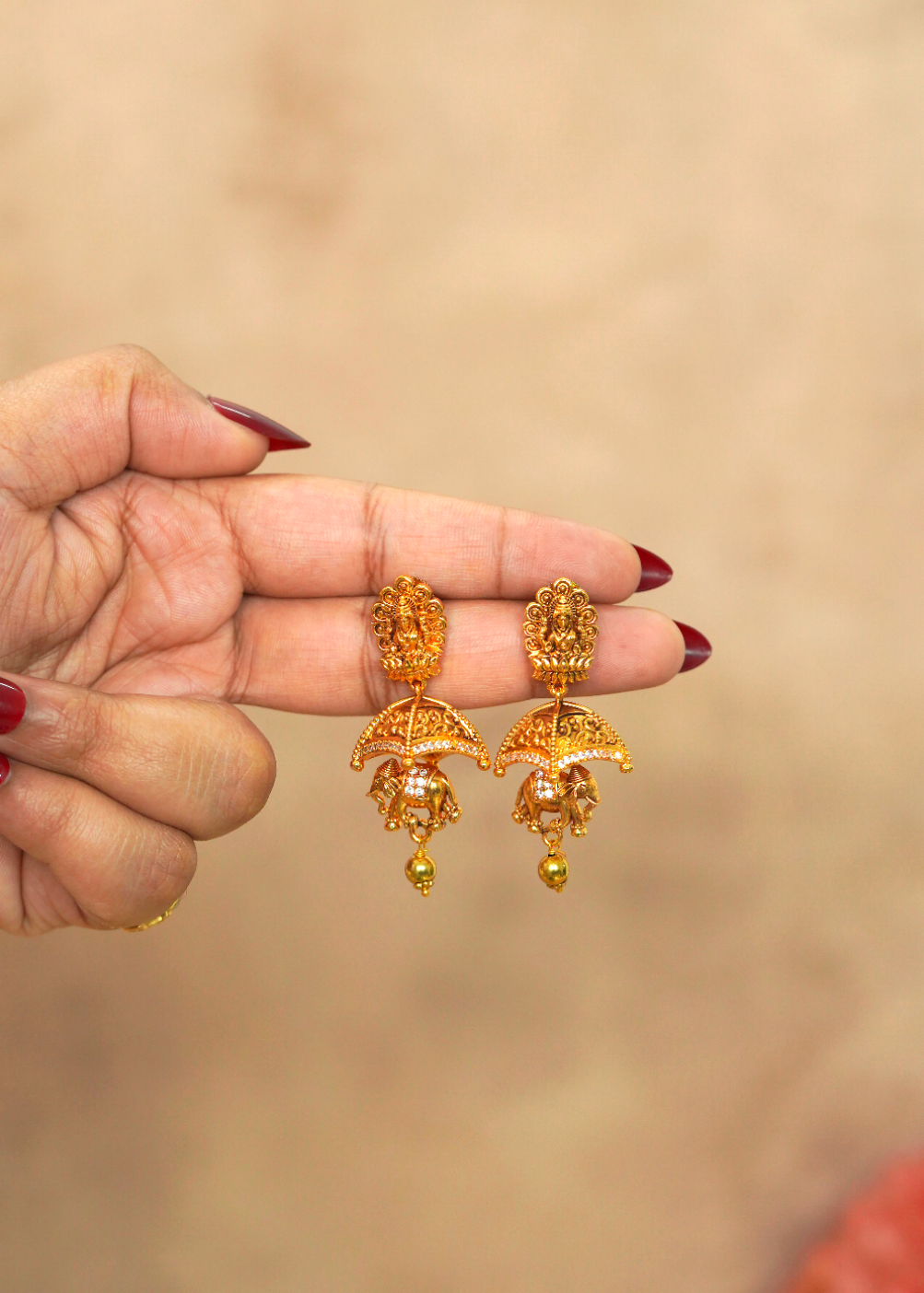 Regal Antique Nagas Gajraj Elephant Short Necklace Set – Gaja
