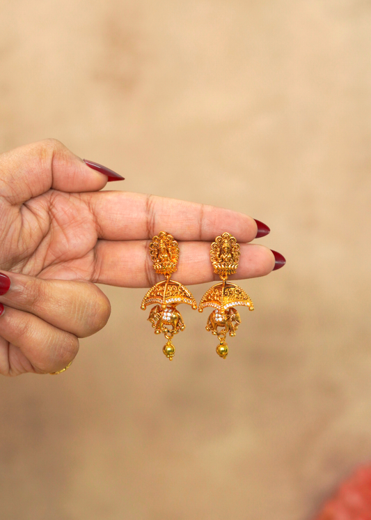 Regal Antique Nagas Gajraj Elephant Short Necklace Set – Gaja
