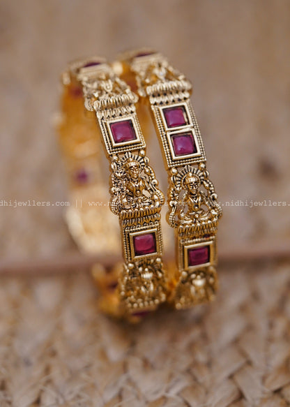 Lakshmi pink kemp bangles