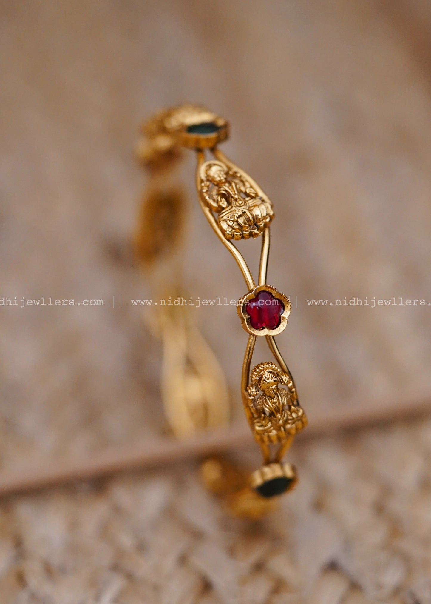 Lakshmi multicoloured floral bangle